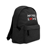 More Love Embroidered Backpack